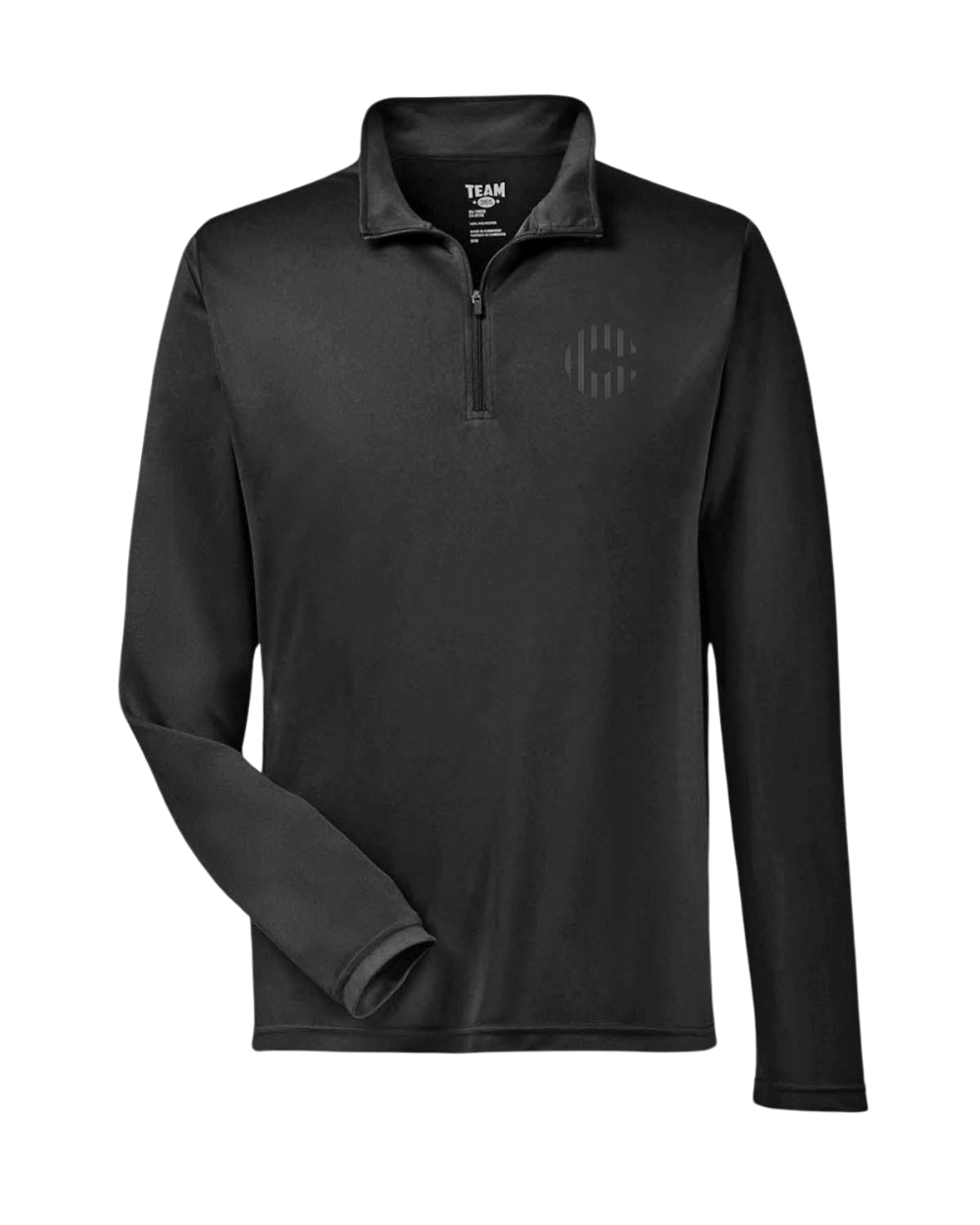 CADY Black Quarter Zip w/ Black "C" Logo